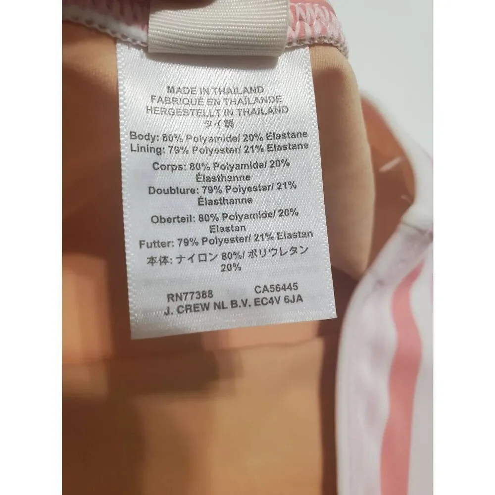 Crewcuts Girls Pastel Rainbow Striped UPF 50 Bikini Bottom NWOT Size 12